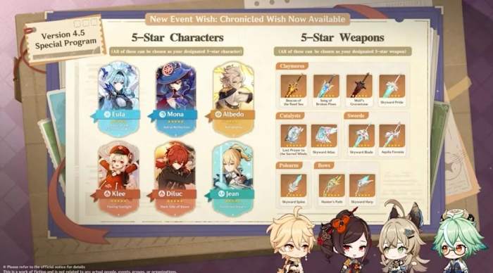 Chronicled Wish Genshin Impact